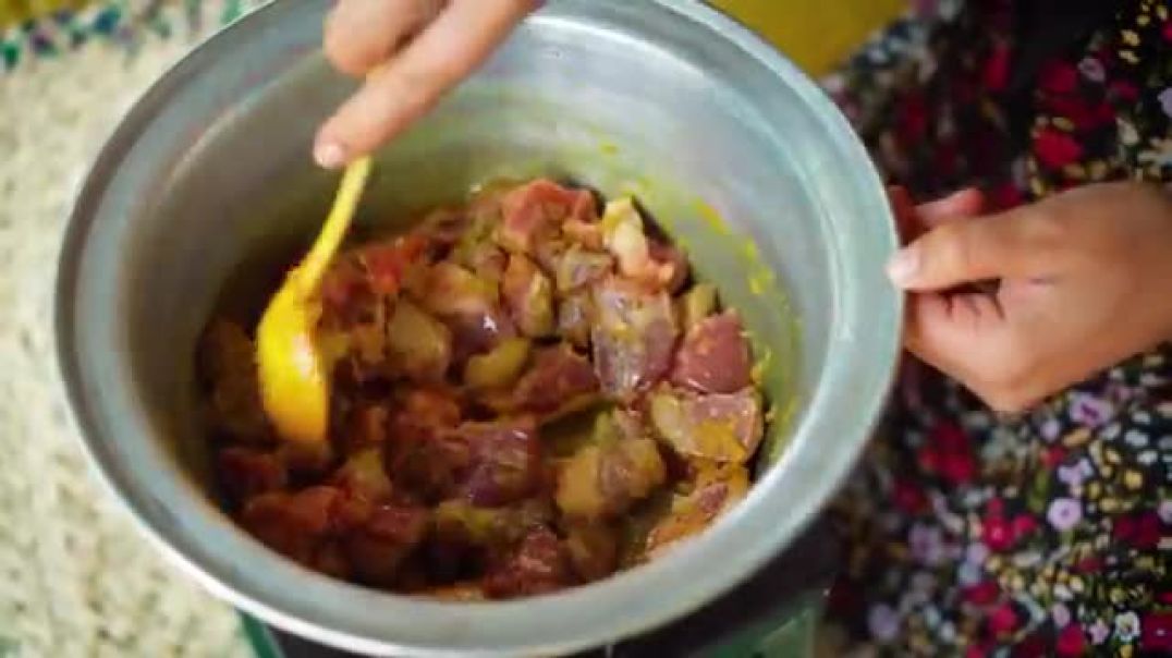 Cooking Ghormeh Sabzi