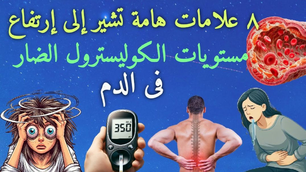 علامات إرتفاع الكوليسترول والدهون الثلاثية الضارة في الدم _ إحذر منها ولا تتجاهلها ؟!🖐️